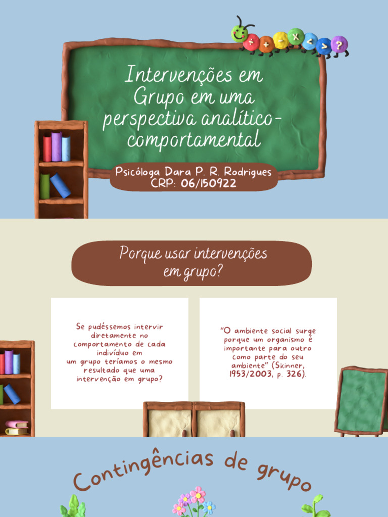 Intervenções em Grupo: Comportamento e Reforço | PDF | Comportamento ...
