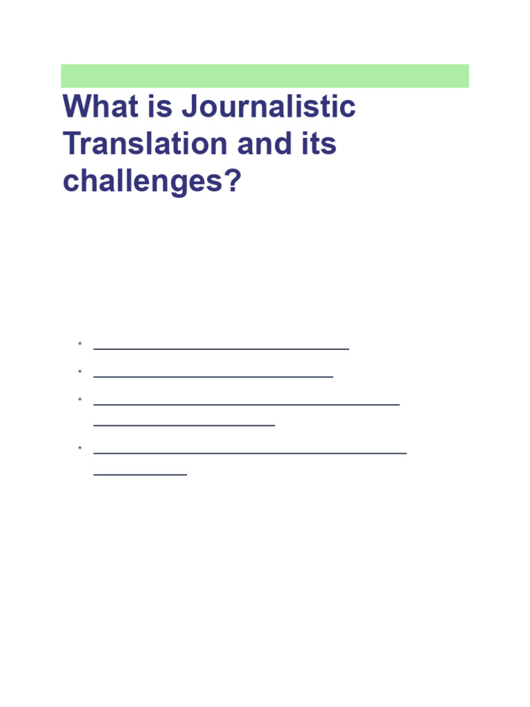 BDBC Article 1 Thalita Lima. What Is Journalistic Translation and Its ...