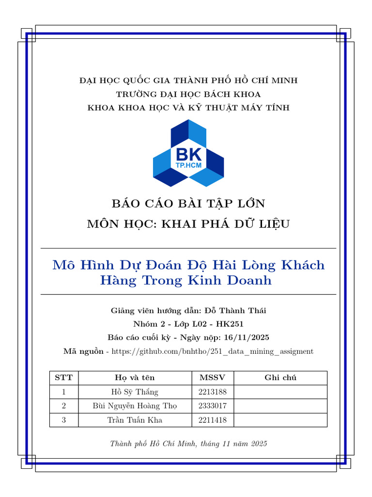 L02 Nhom 2 KPDL Report | PDF