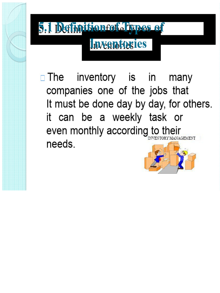 Types and Management of Inventories | PDF | Inventory | Prices