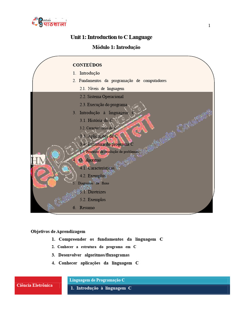 Introdução à Programação em C | PDF | Linguagem de programação | Compilador