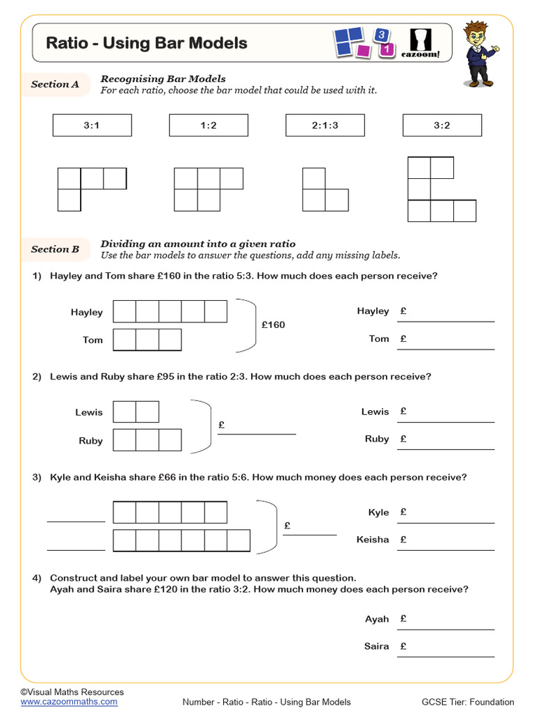 Ratio Problems with Bar Models | PDF | Chocolate | Theobroma