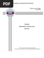 CNSS 4009 Glossary