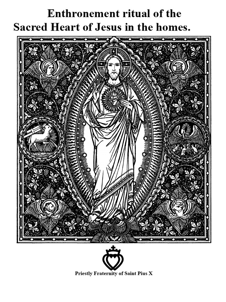 Sacred Heart Enthronement Ritual Guide | PDF | Jesus | Mary, Mother Of ...