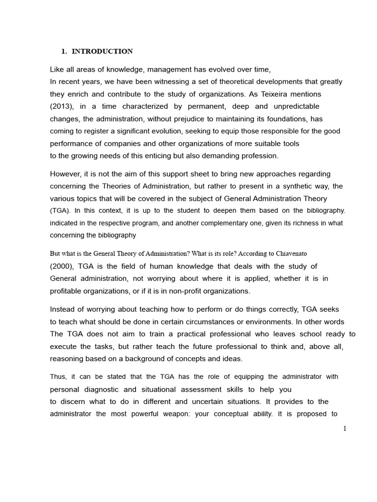 General Theory of Administration | PDF | Bureaucracy | Rationality