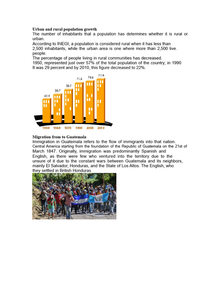 Urban and Rural Population Growth | PDF