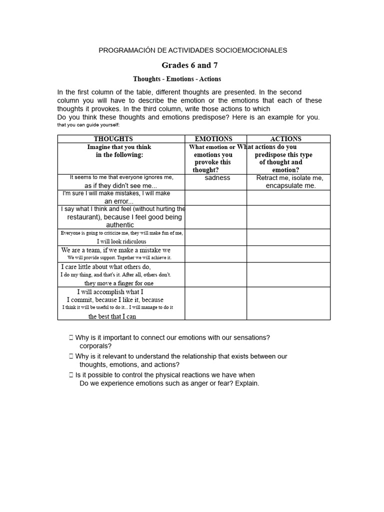 Socioemotional Activity Programming Guide | PDF | Feeling | Anger