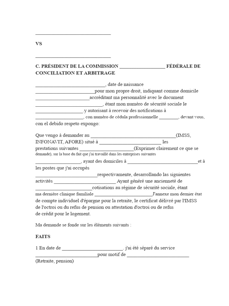 Demande de prestations IMSS et preuves | PDF | Retraite