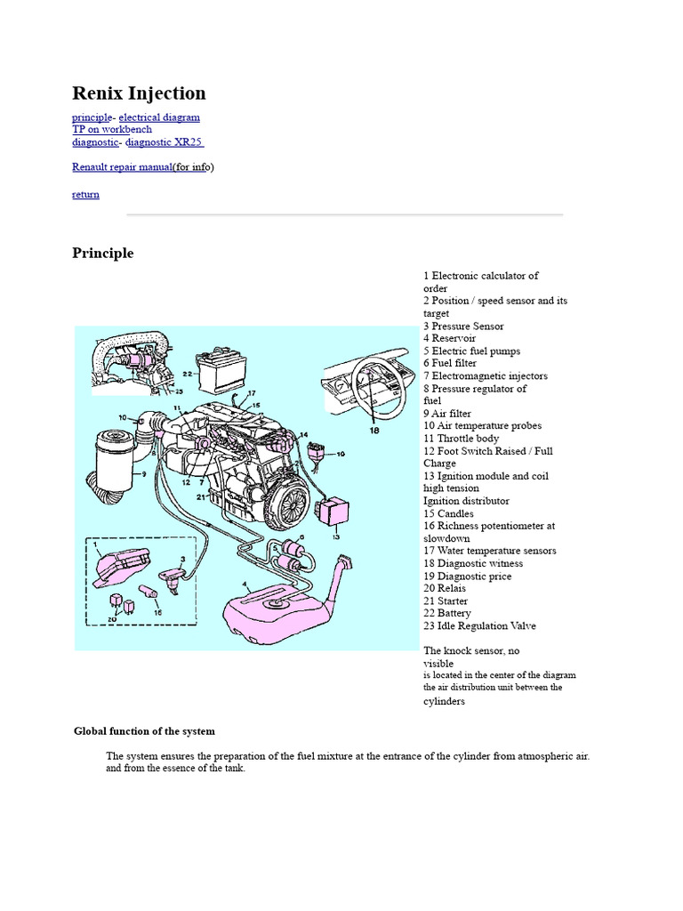 Renix Injection System Diagnostic Guide | PDF | Fuel Injection | Flow ...