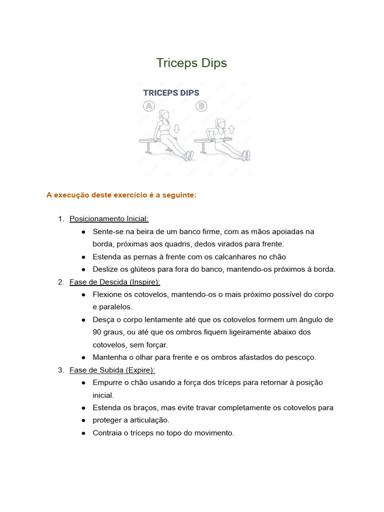 Triceps Dips | PDF