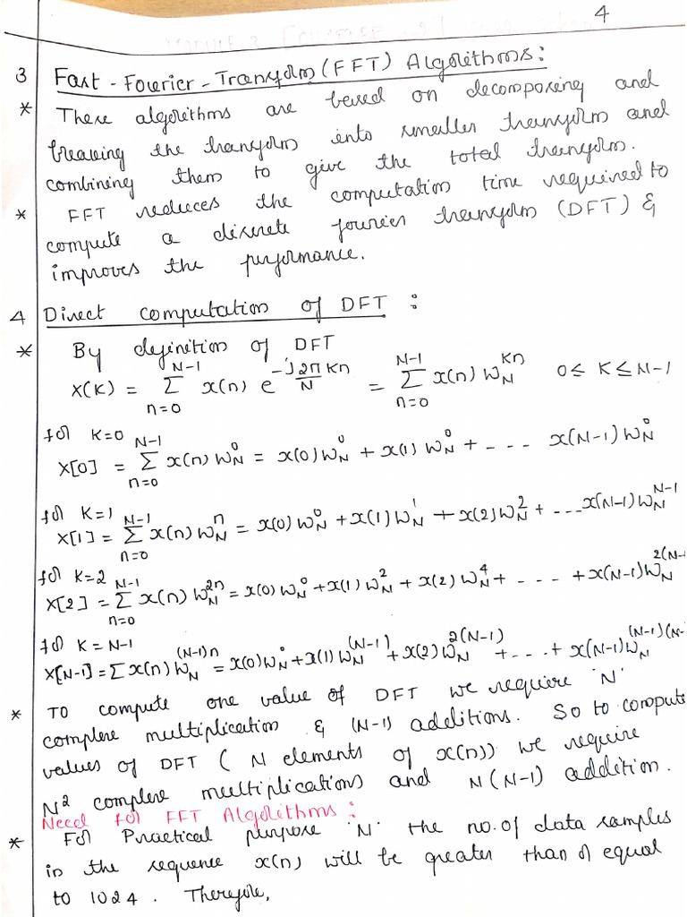 DSP Module3 Chapter2 Notes | PDF