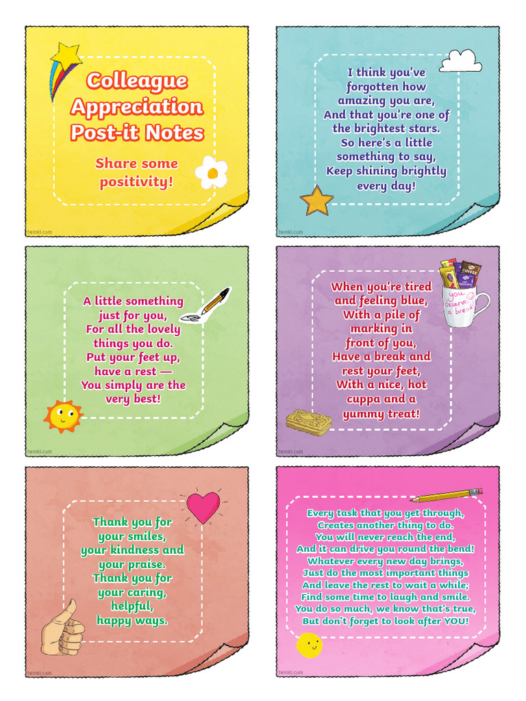 Ar CM 1663831093 Colleague Appreciation Post It Notes Ver 1 | PDF