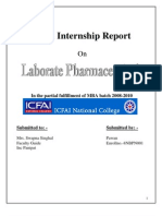 MKTi619 Internship Report on Laborate Pharmaceuticals India Ltd