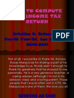How To Compute The Income Tax Return