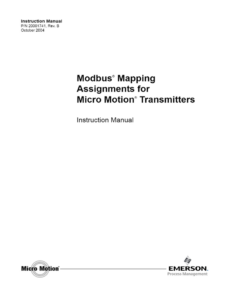 MMI Transmisores Mapa Modbvus | PDF
