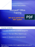 Microsoft Office Training: Get Up To Speed With The 2007 System