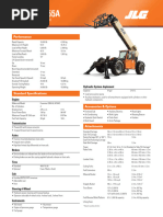 JLG 1255 Telehandler Specifications | PDF | Horsepower | Axle