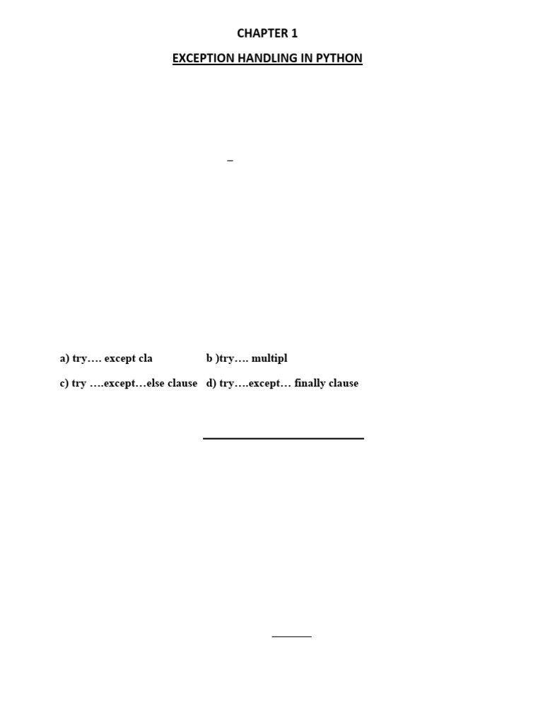 Python Exception and Data Handling Guide | PDF | Databases | Time ...