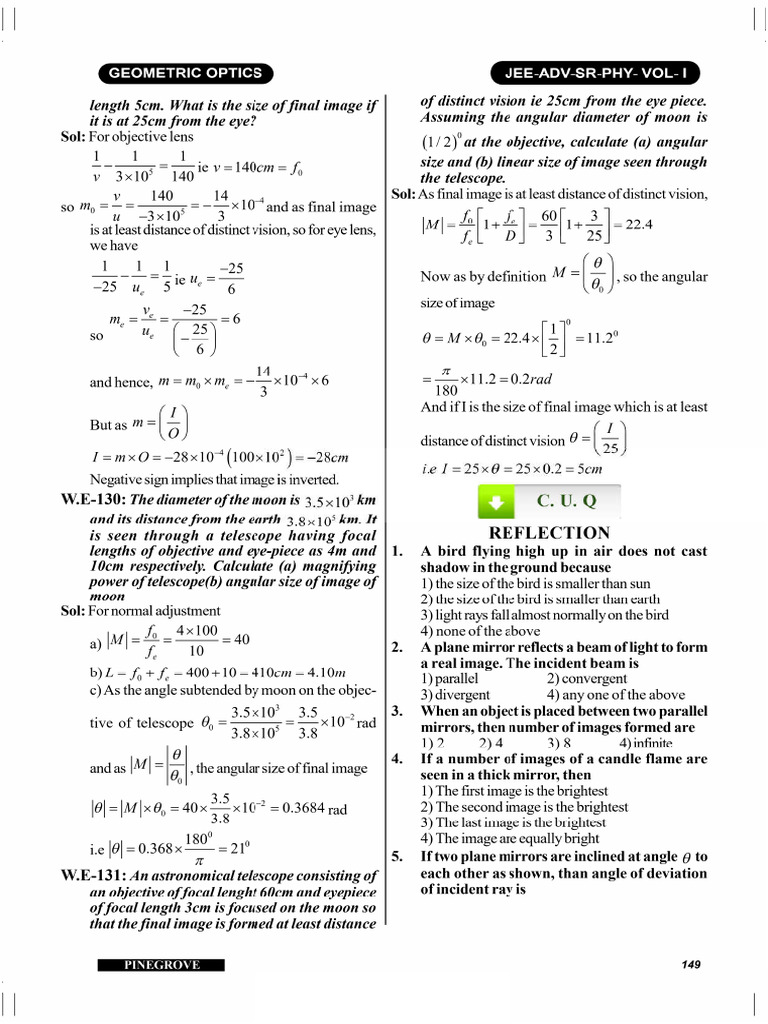 25 Ray Optics | PDF