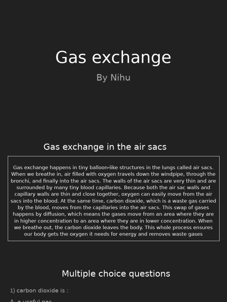 Gas Exchange | PDF