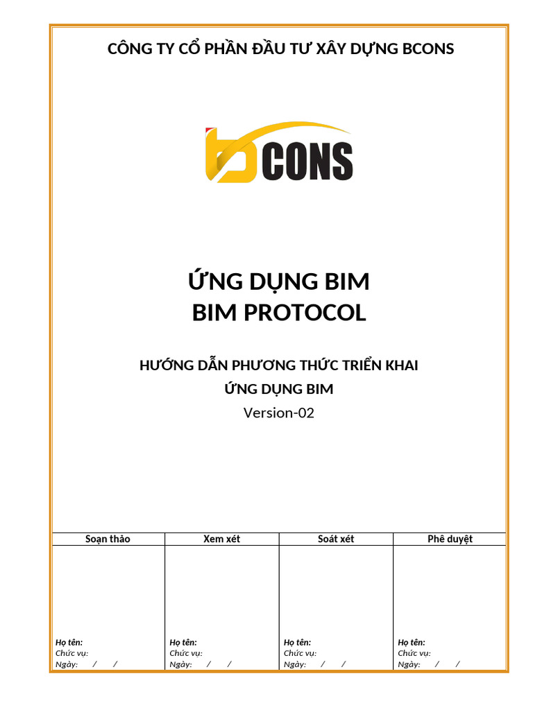Huong Dan BIM Protocol | PDF