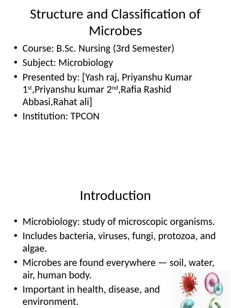 Microbial Structure and Classification Guide | PDF | Bacteria ...