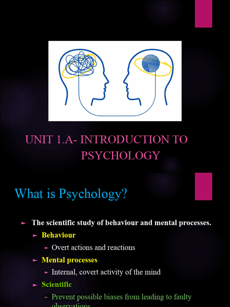 Introduction to Psychology Overview | PDF | Psychology | Cognitive Science