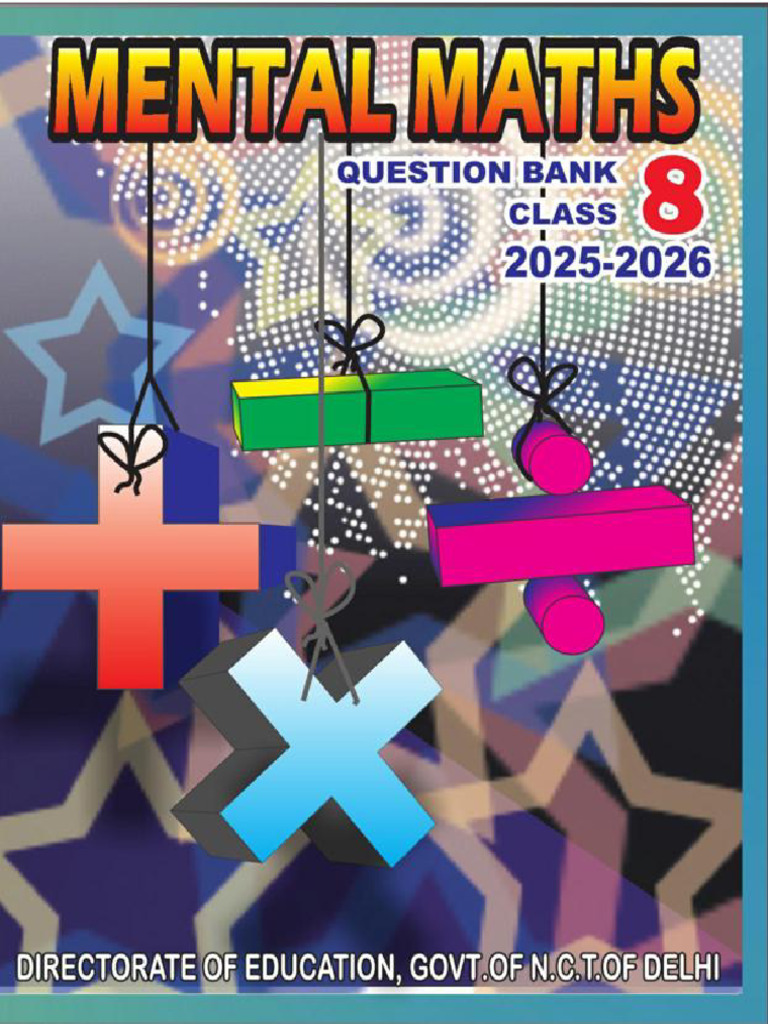 Class 8 Mental Maths Government School Mental Maths Book | PDF