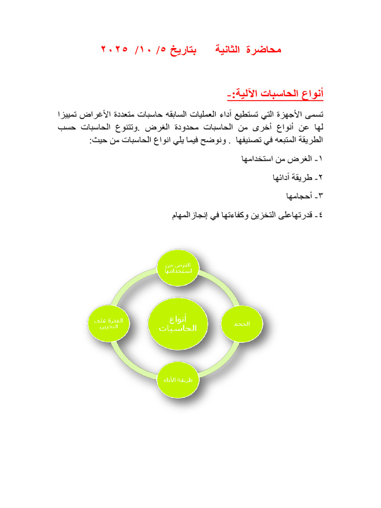 محاضرة رقم 2 | PDF