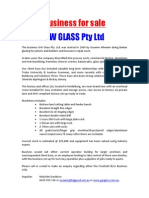 GW Glass Sale Flyer