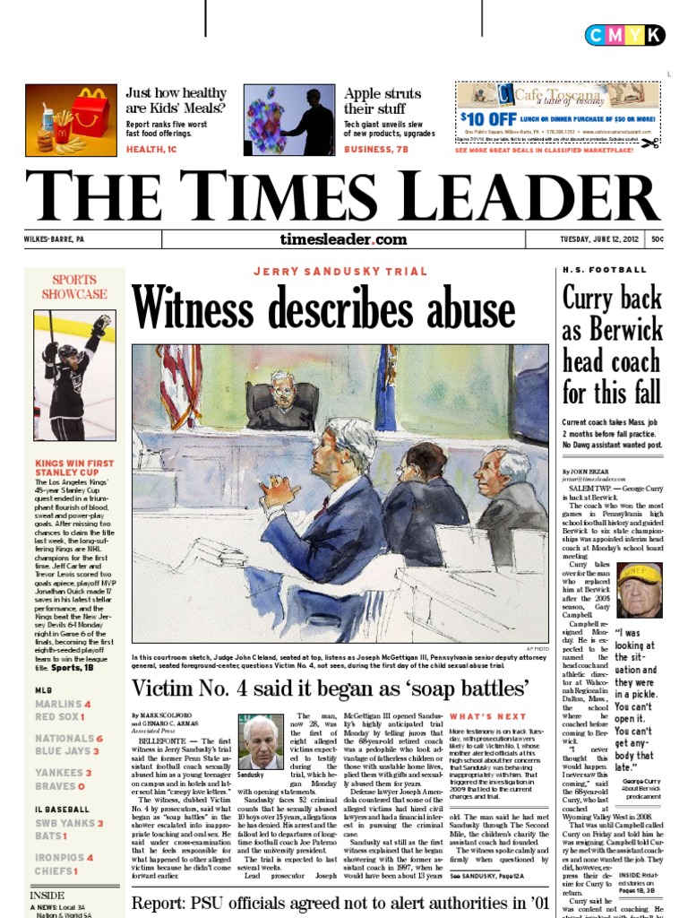 Times Leader 06-12-2012 PDF Jerry Sandusky Prosecution image