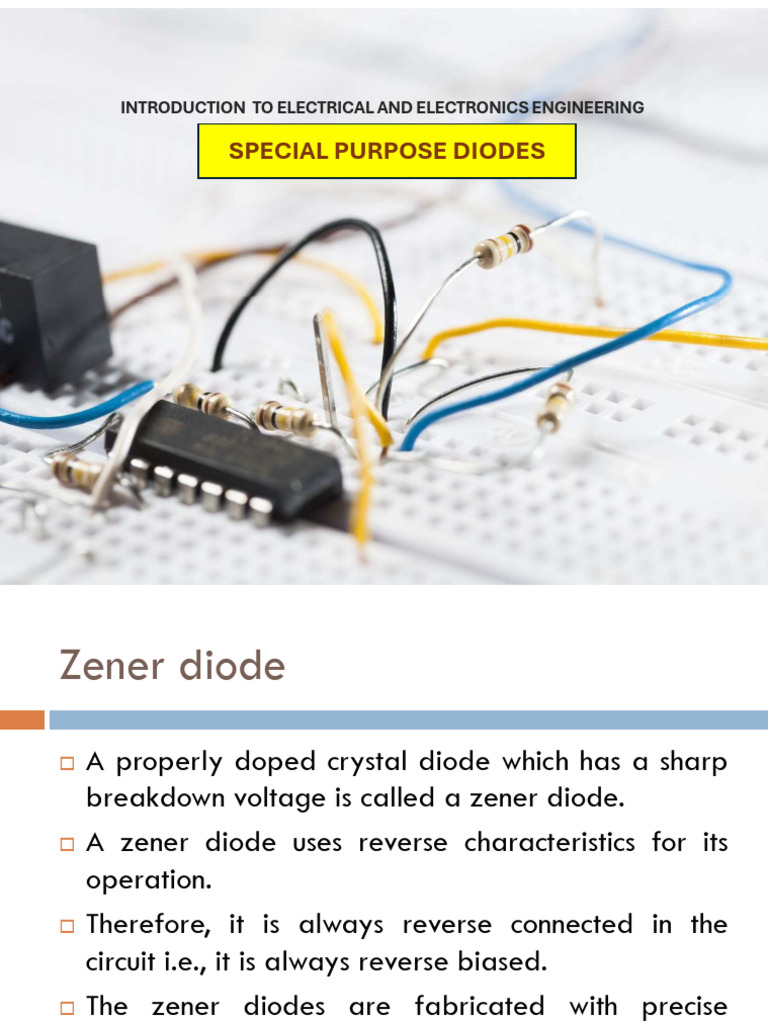 Zener and LED Diodes Explained | PDF