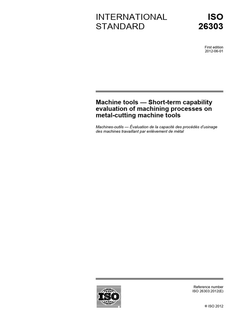 Iso 26303 2012 | PDF | Engineering Tolerance | International ...