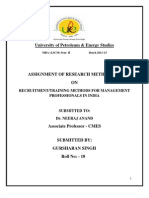 Assignment of Research Methodology by Gursharan Singh