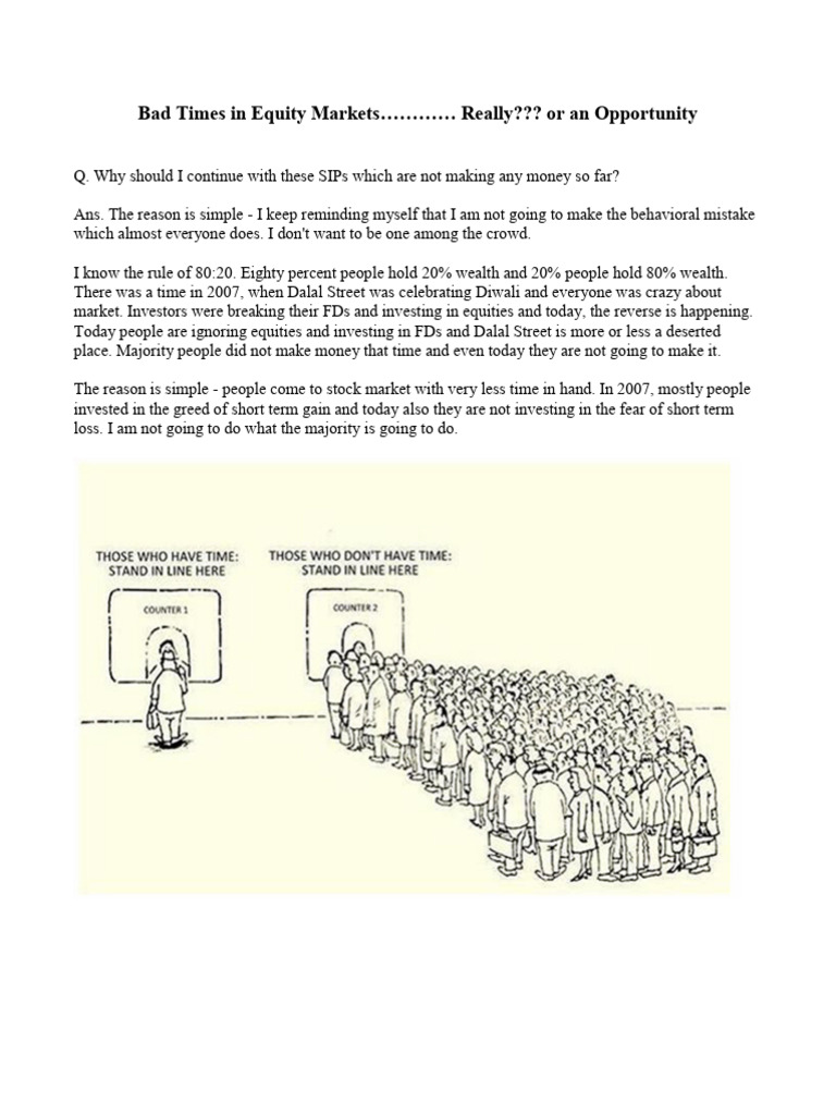 Bad Times in Equity Market | PDF