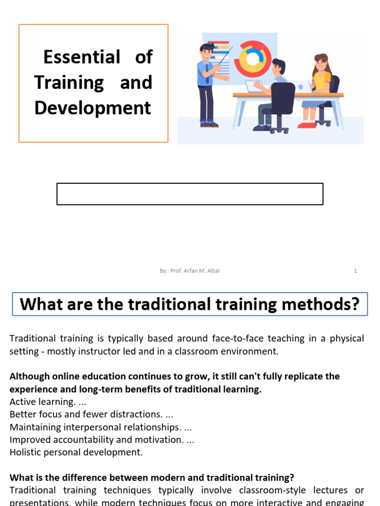 Traditional Training Methods Overview | PDF | Learning | Employee Retention