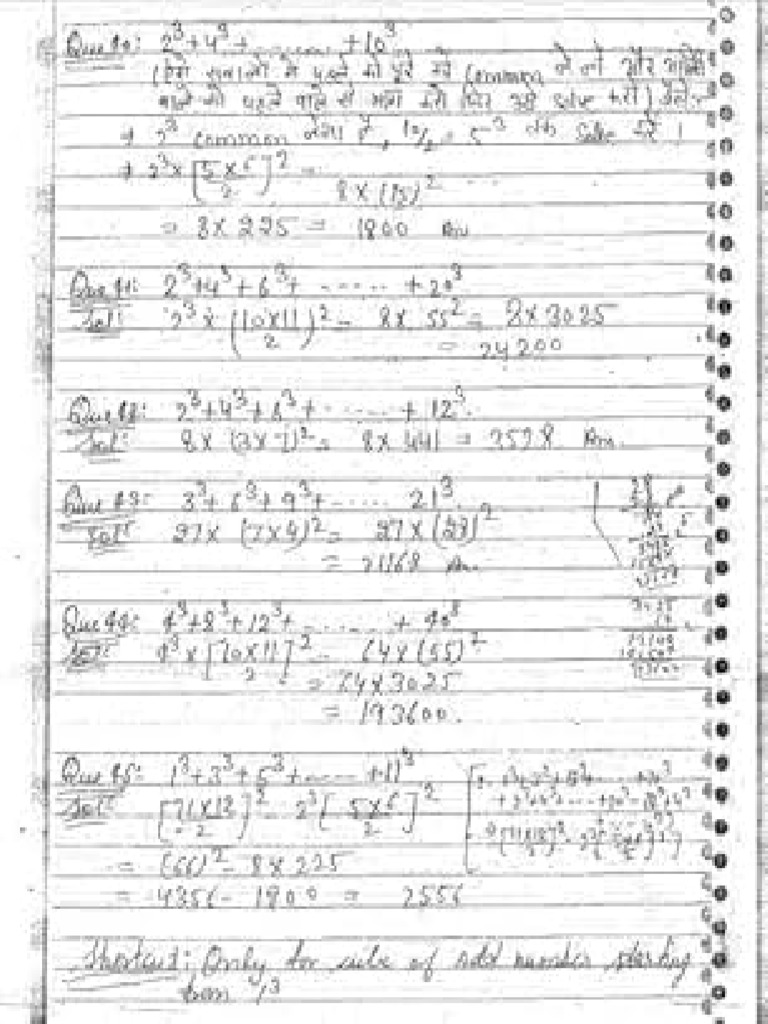 My Maths Notes Class 8 | PDF