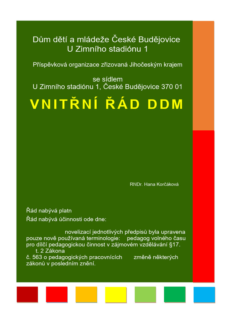 2.DDM Vnitrni Rad 2024doc | PDF