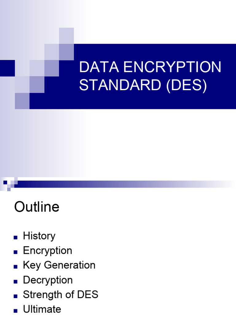 Lecture 5 DES | PDF | Key (Cryptography) | Encryption