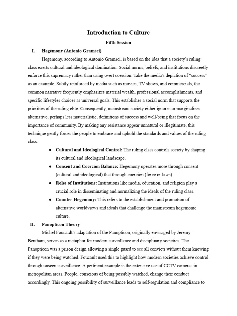 Cultural Theories: Hegemony to Race | PDF | Intersectionality ...