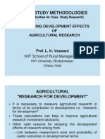 Measuring Development Effects of Agricultural Research - Prof. L. K. Vaswani