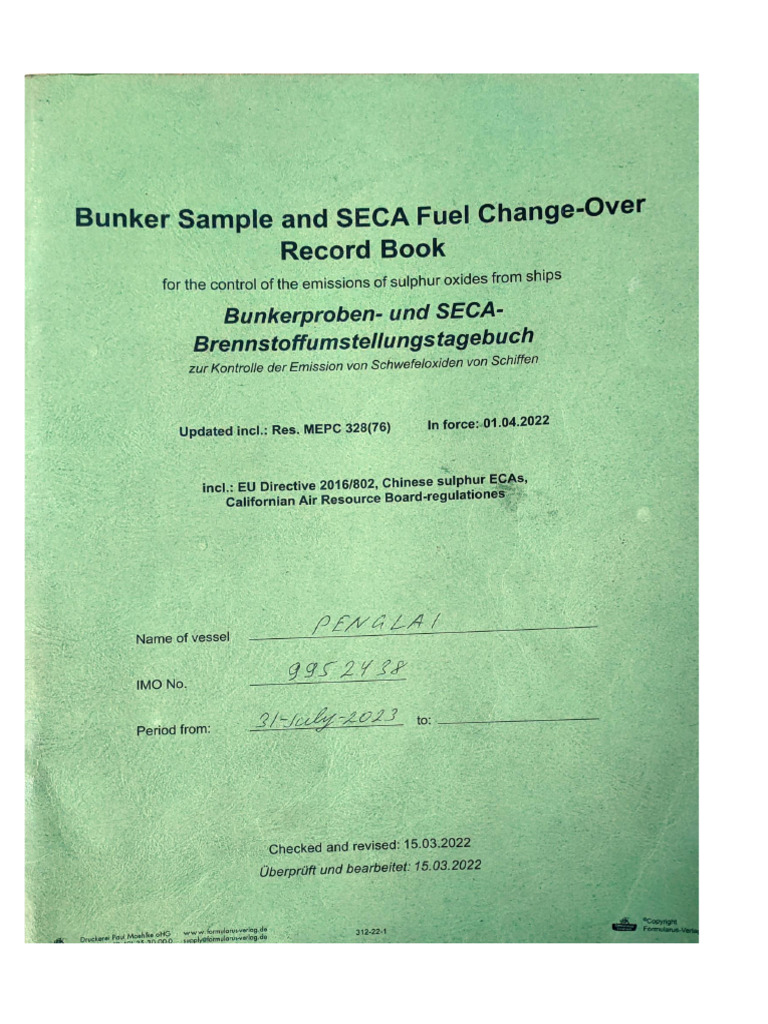 FO Change Over Book | PDF