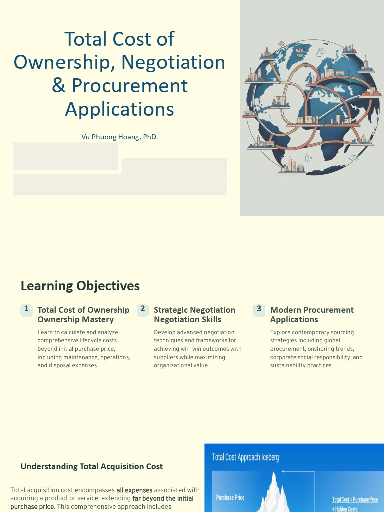 Total Cost of Ownership & Procurement Strategies | PDF | Corporate ...