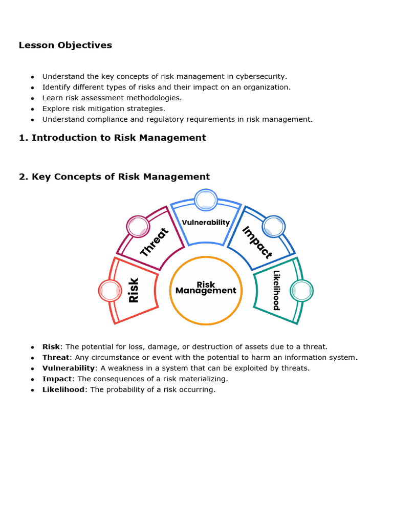 Lesson 06 Risk Management Fundamentals - Removed | PDF | Risk | Risk ...