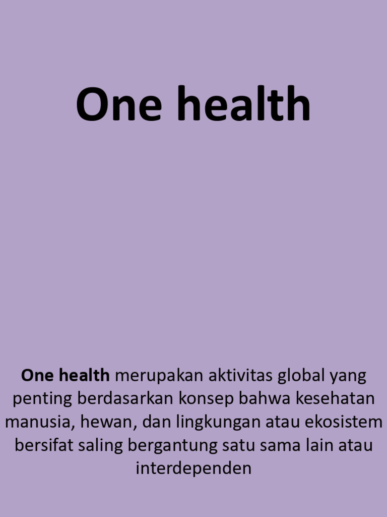 221122 One Health | PDF