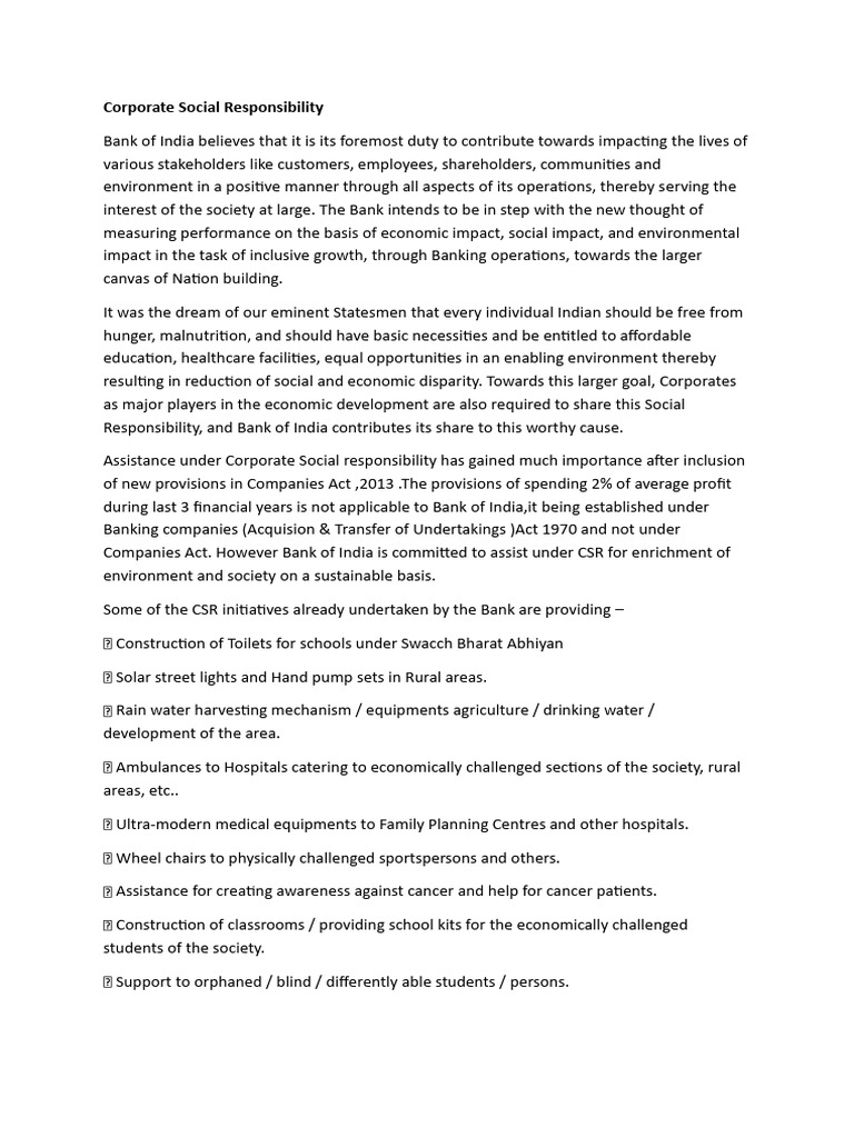 C S R | PDF | Corporate Social Responsibility | Economies