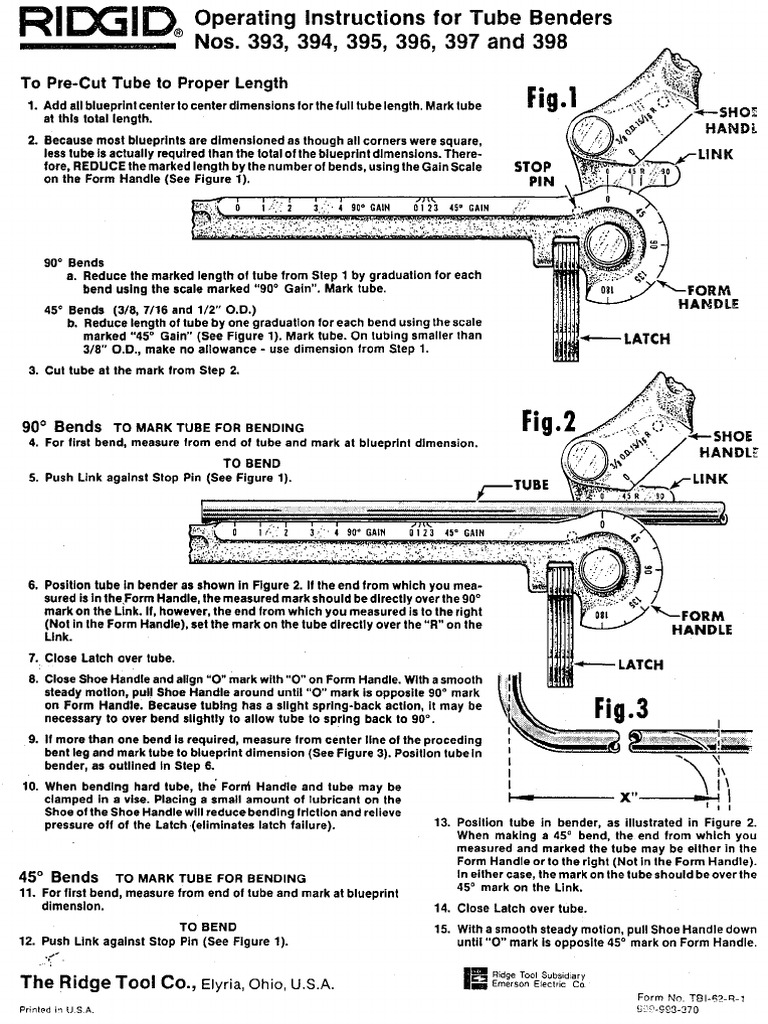Ridgid Instructions | PDF