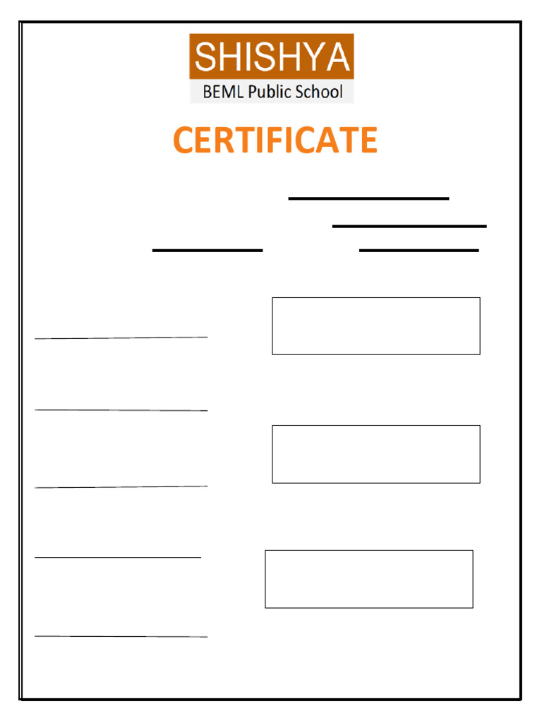 Project Completion Certificate Template | PDF