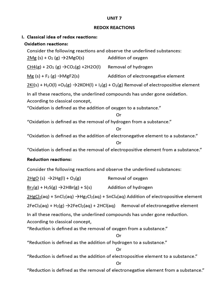 Understanding Redox Reactions Basics | PDF | Redox | Electrochemistry
