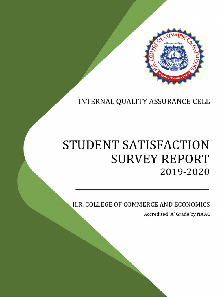 H.R. College Student Satisfaction Survey 2020 | PDF | College | Libraries